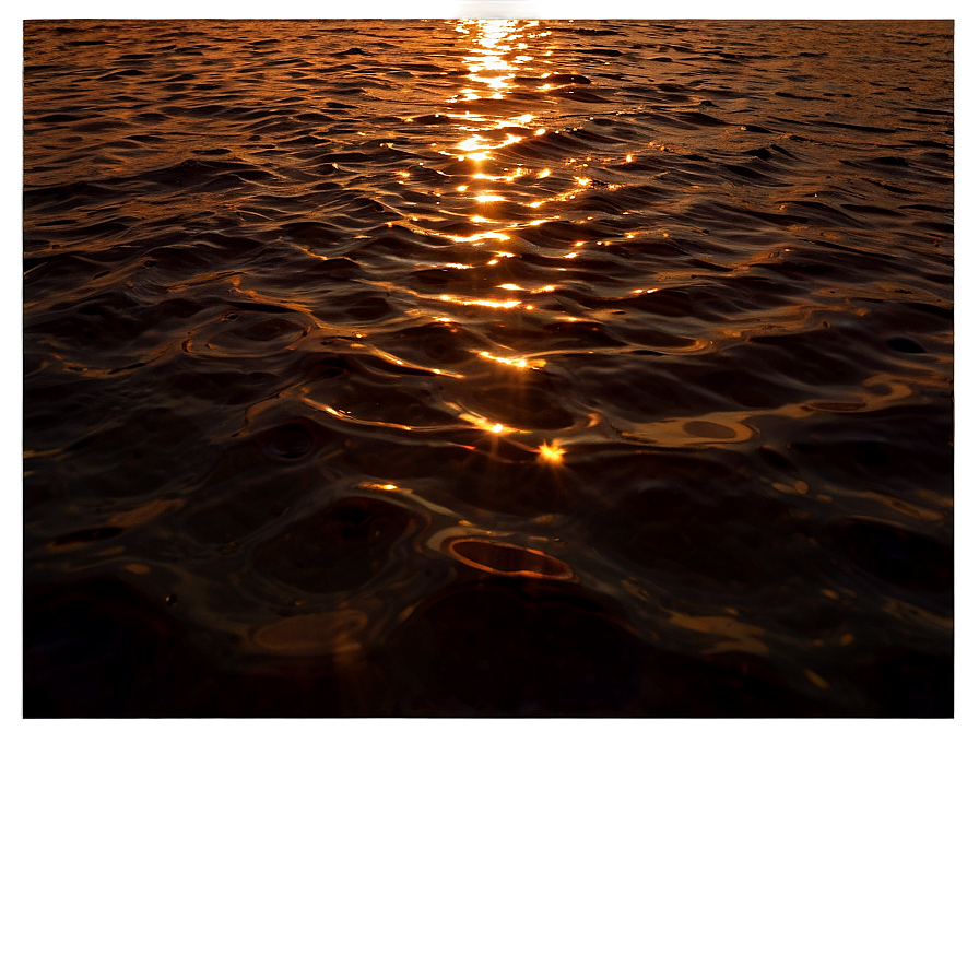 Ripple On Water At Sunset Png Cqd