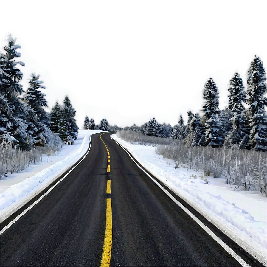 Road In Winter Png Jhv12