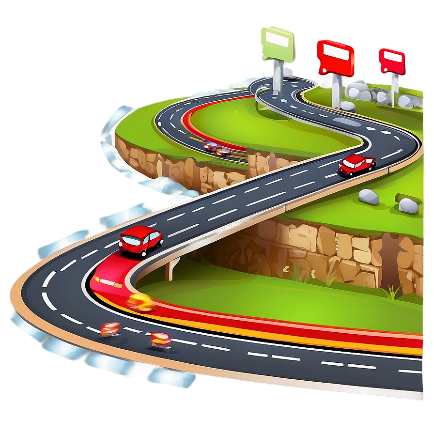 Road Map Clipart Png 12