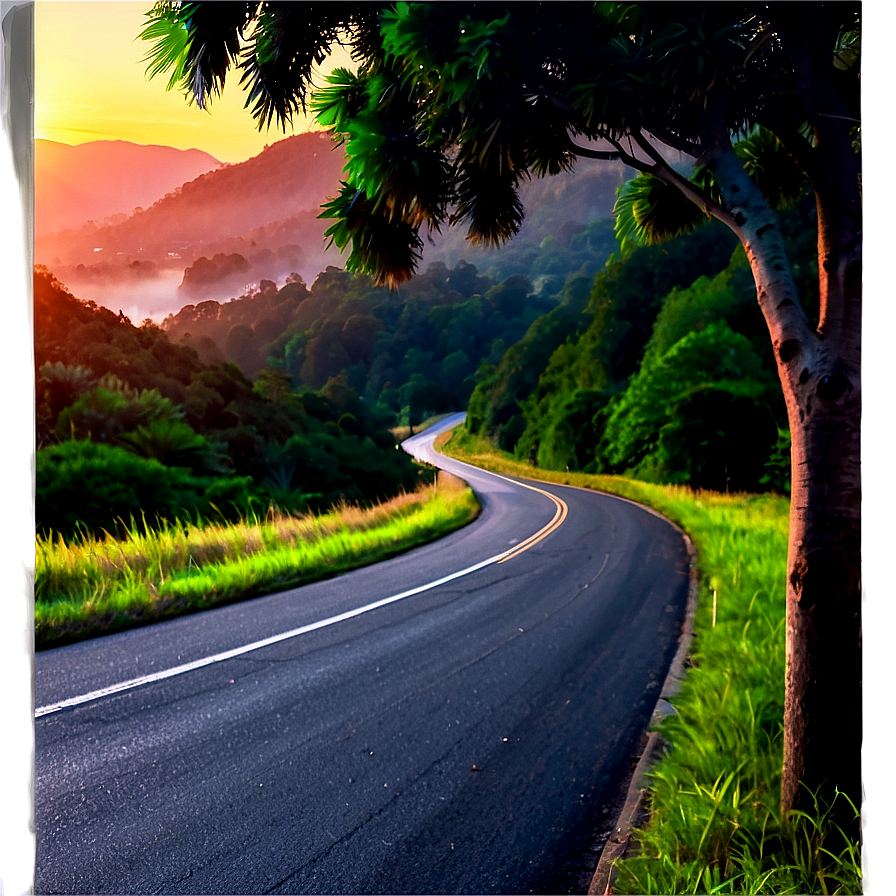 Road To Sunset Png Sjp