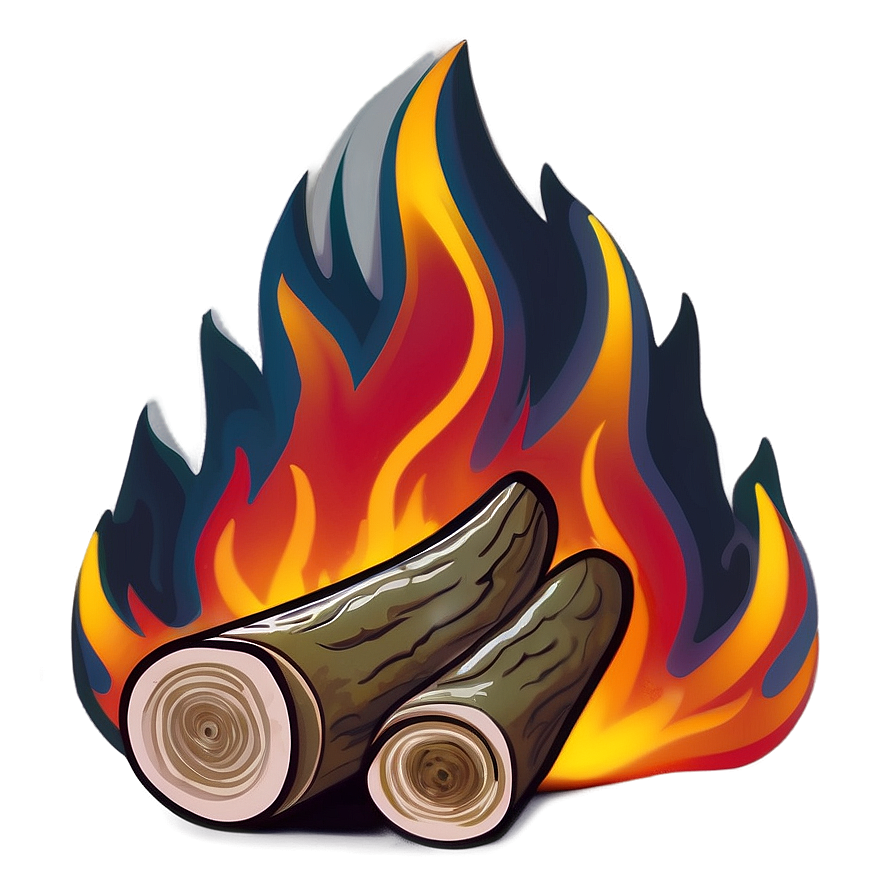 Roaring Campfire Glow Png 31