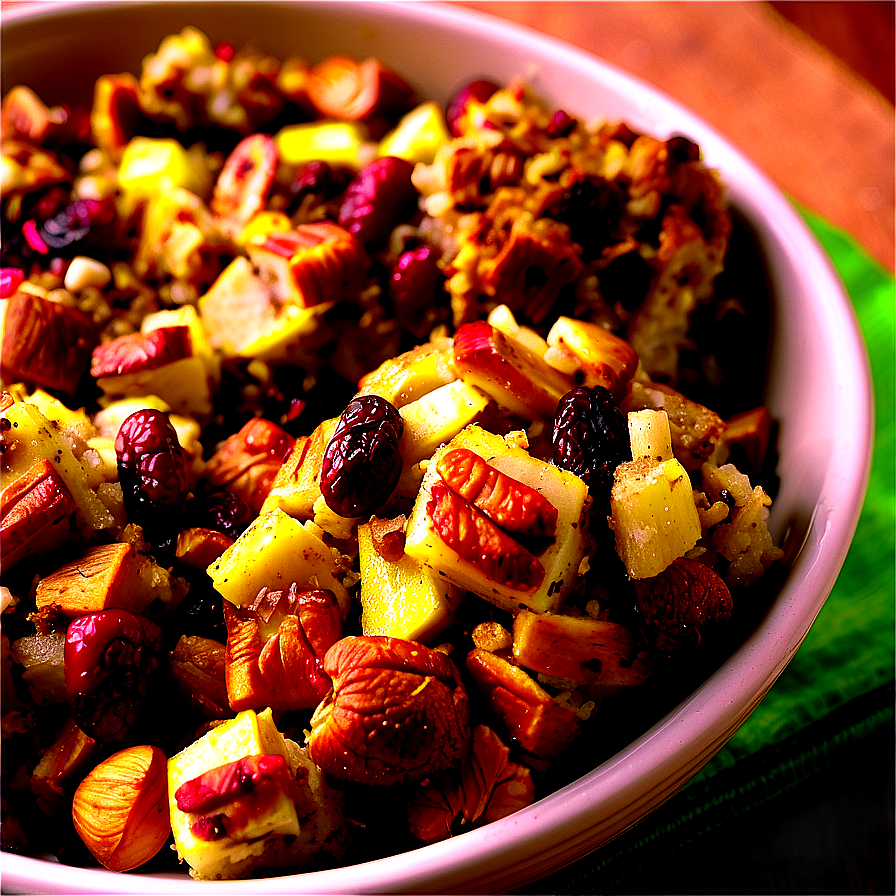 Roasted Nut And Cranberry Stuffing Png 06272024