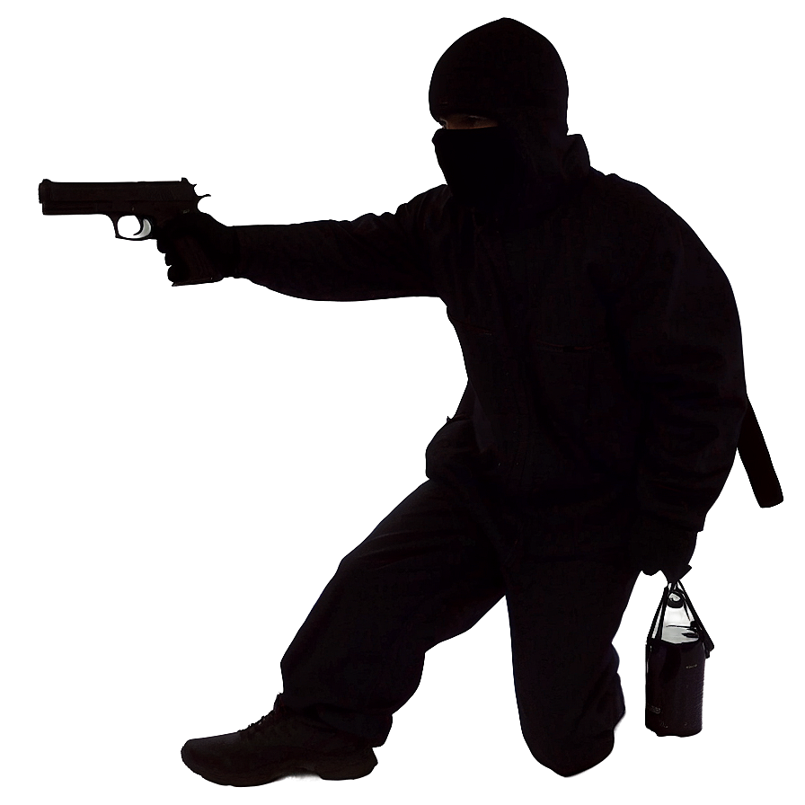 Robber Silhouette Png 06212024