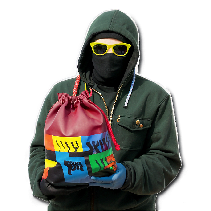 Robber With Swag Bag Png Twc25