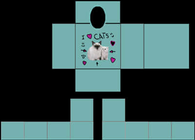 Roblox Cat Love Shirt Template