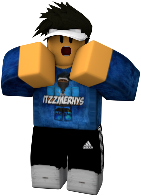 Roblox Characterin Blue Outfit