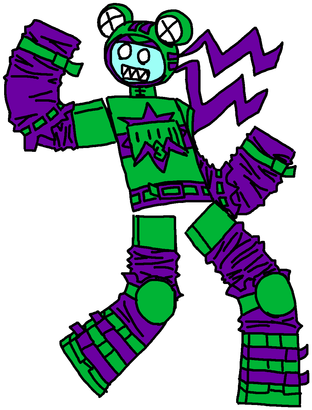 Roblox Green Zombie Drawing