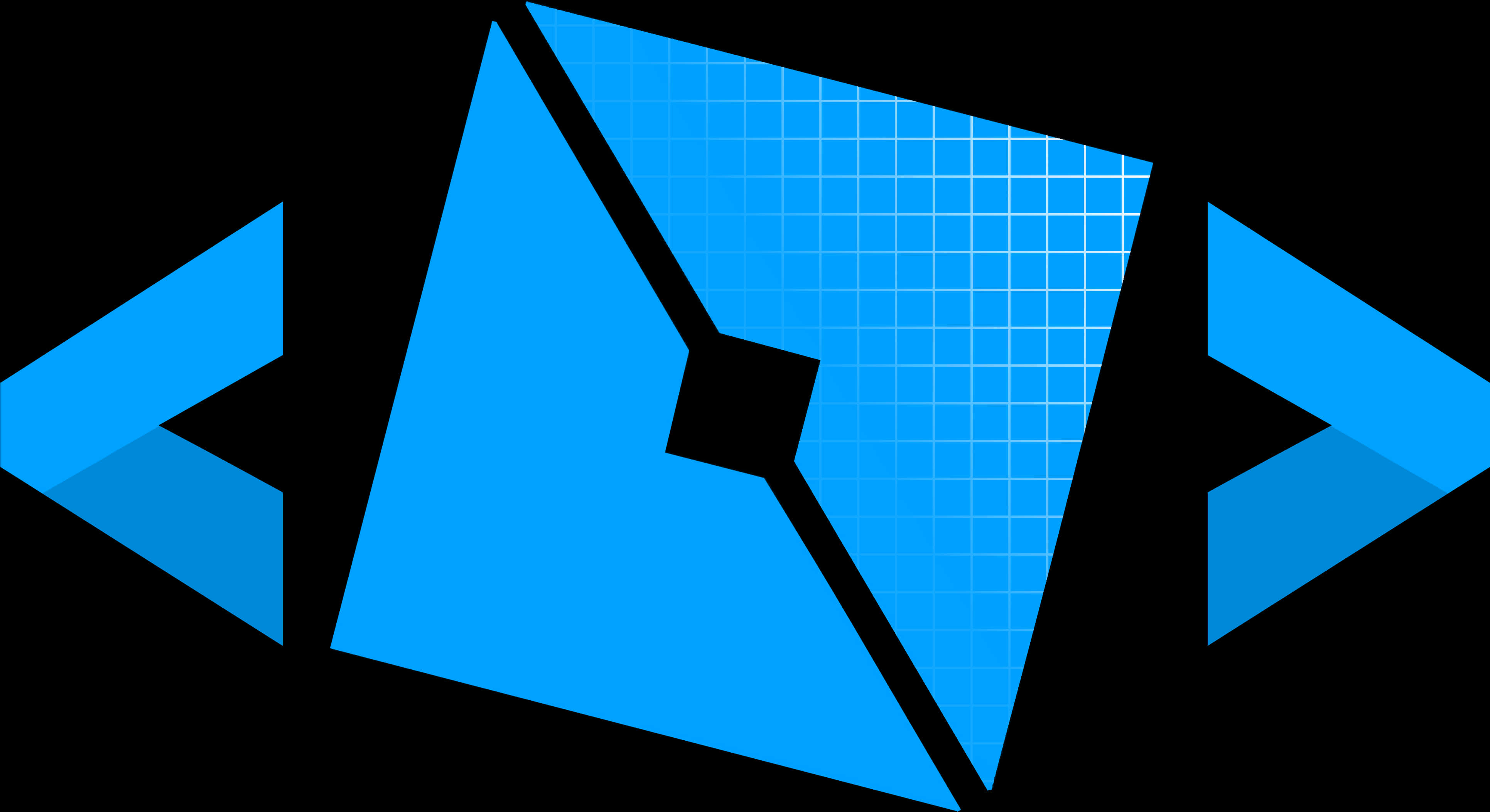 Roblox Logo Blue Grid Design