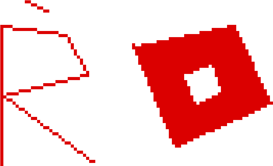 Roblox Logo Redand White