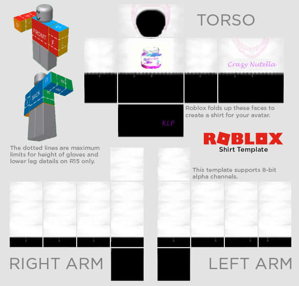 Roblox Shirt Template Nutella Design