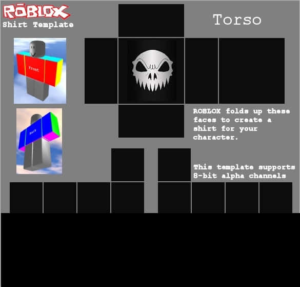 Roblox Shirt Template Skull Design