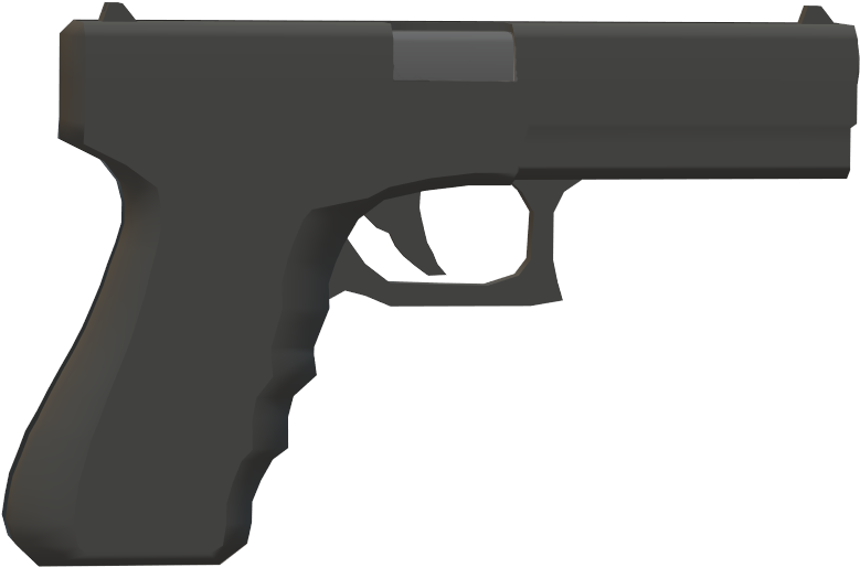 Roblox Styled Handgun Graphic