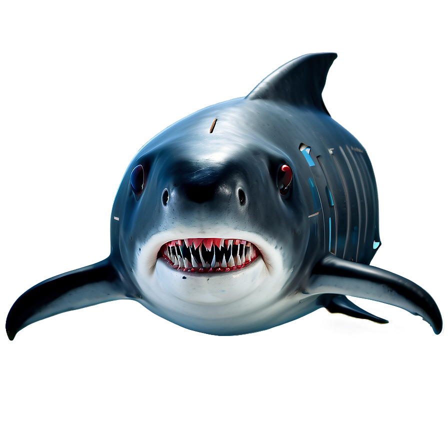 Robotic Shark Concept Png Qew