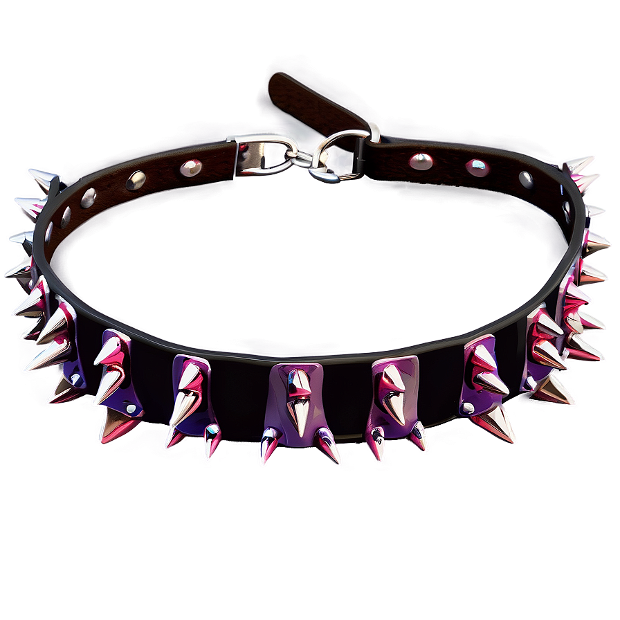 Rock Band Spiked Choker Png Tem