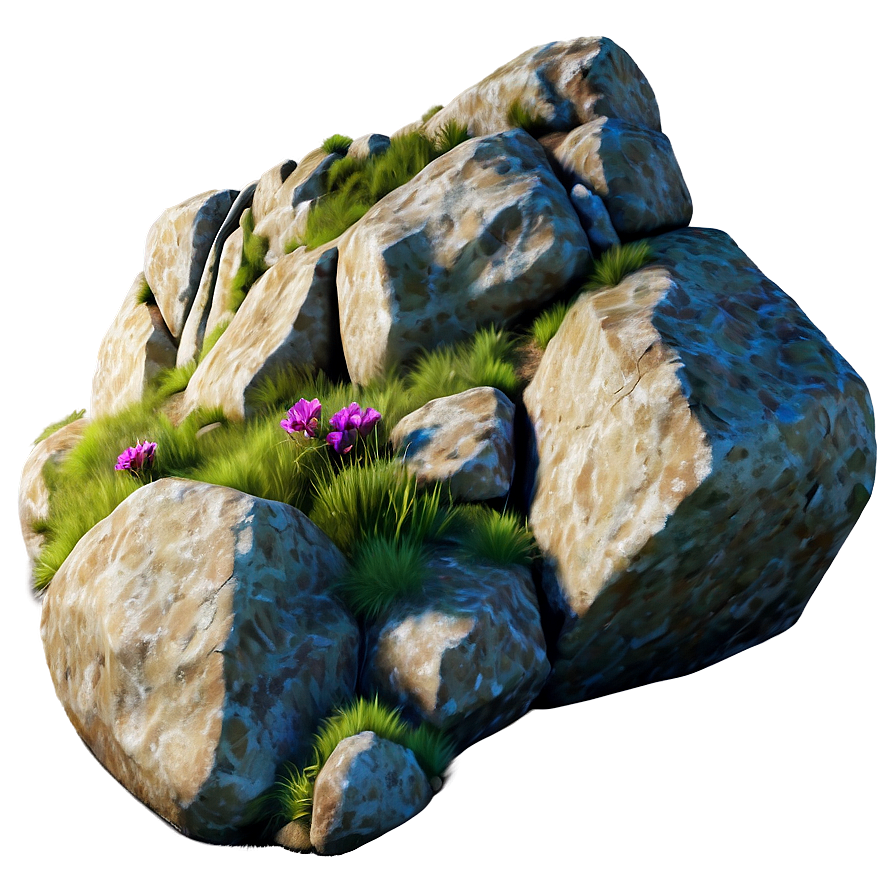 Rock Boulder Wall Png 06292024