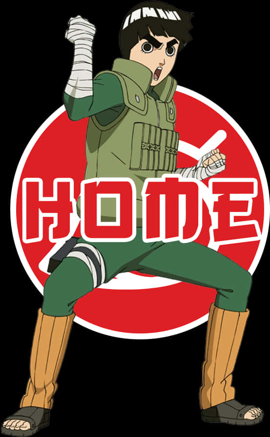 Rock Lee Readyfor Action