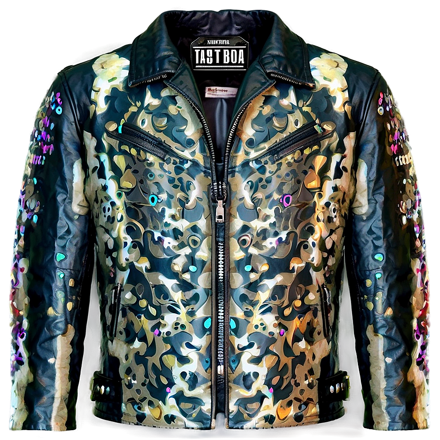 Rock Star Leather Jacket Png 06282024