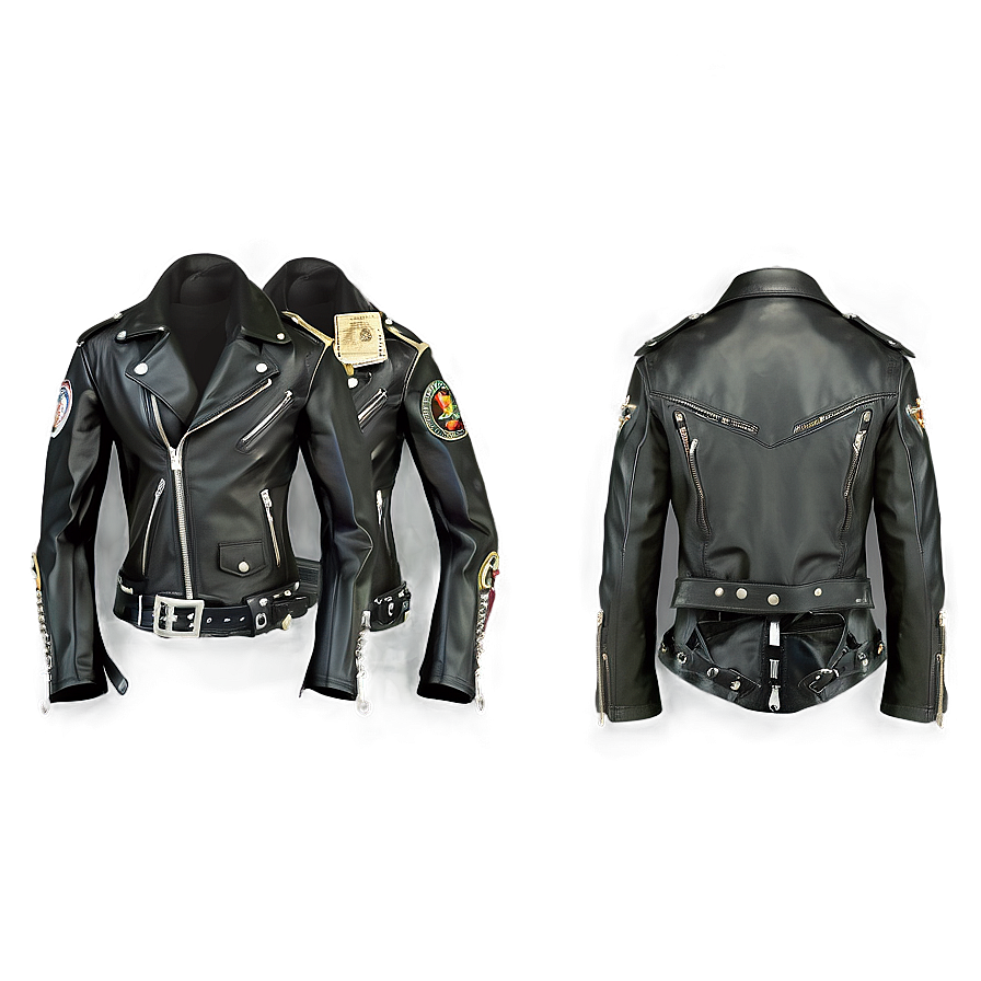 Rock Star Leather Jacket Png 32