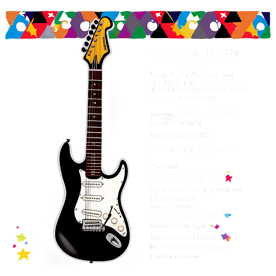 Rock Star Party Invitation Png Suj