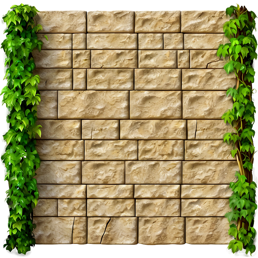 Rock Wall With Ivy Png 06292024