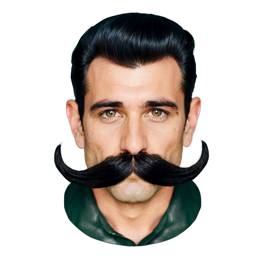 Rockabilly Musician Mustache Png Nwa