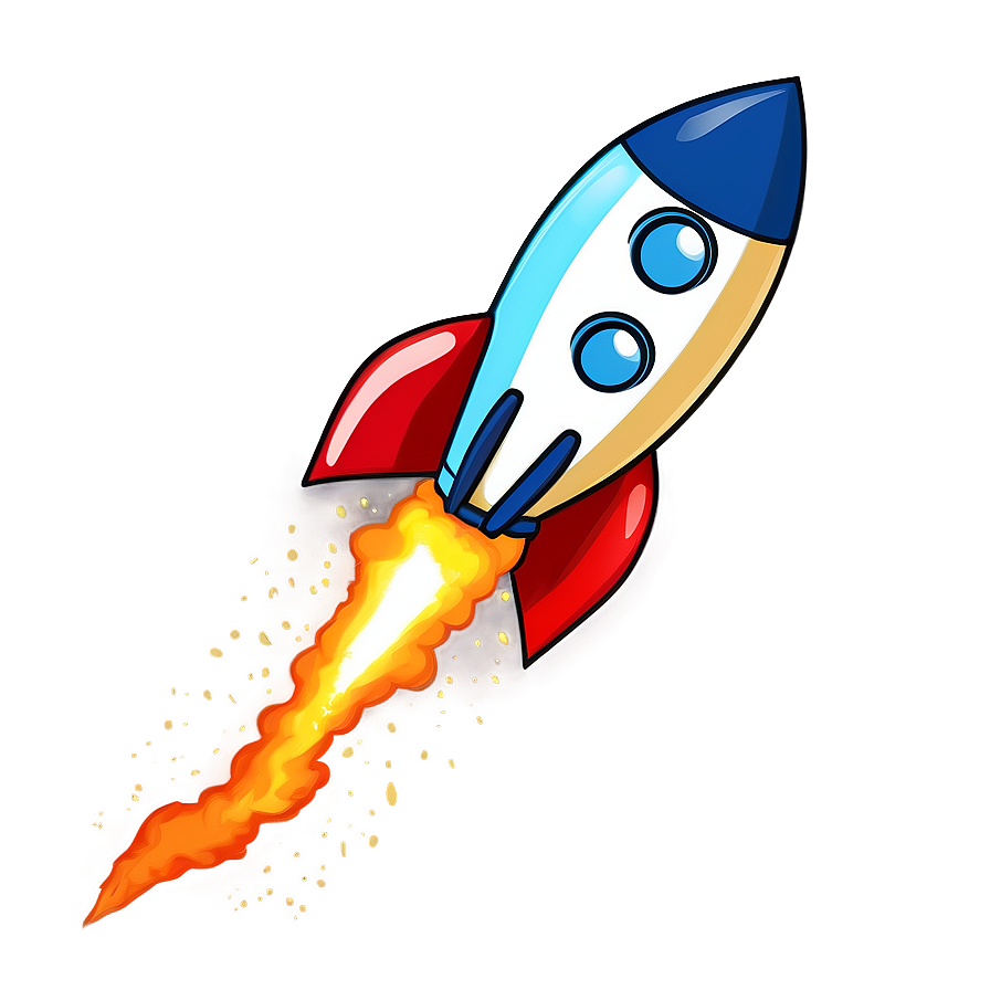 Rocket Blastoff Clipart Png 06272024