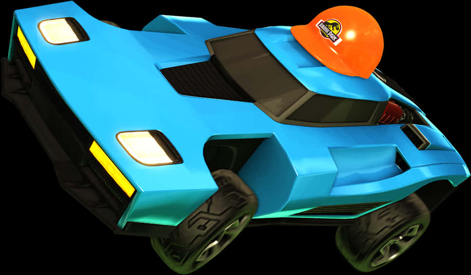 Rocket League Car With Hard Hat Topper