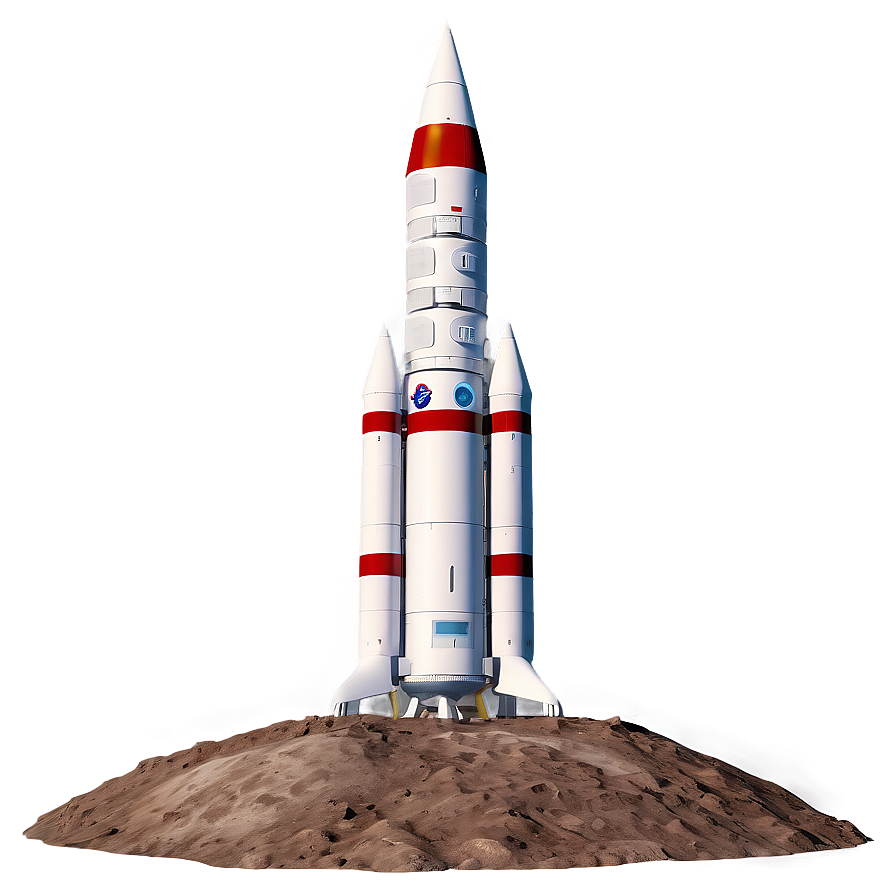 Rocket On Moon Png Sdn70