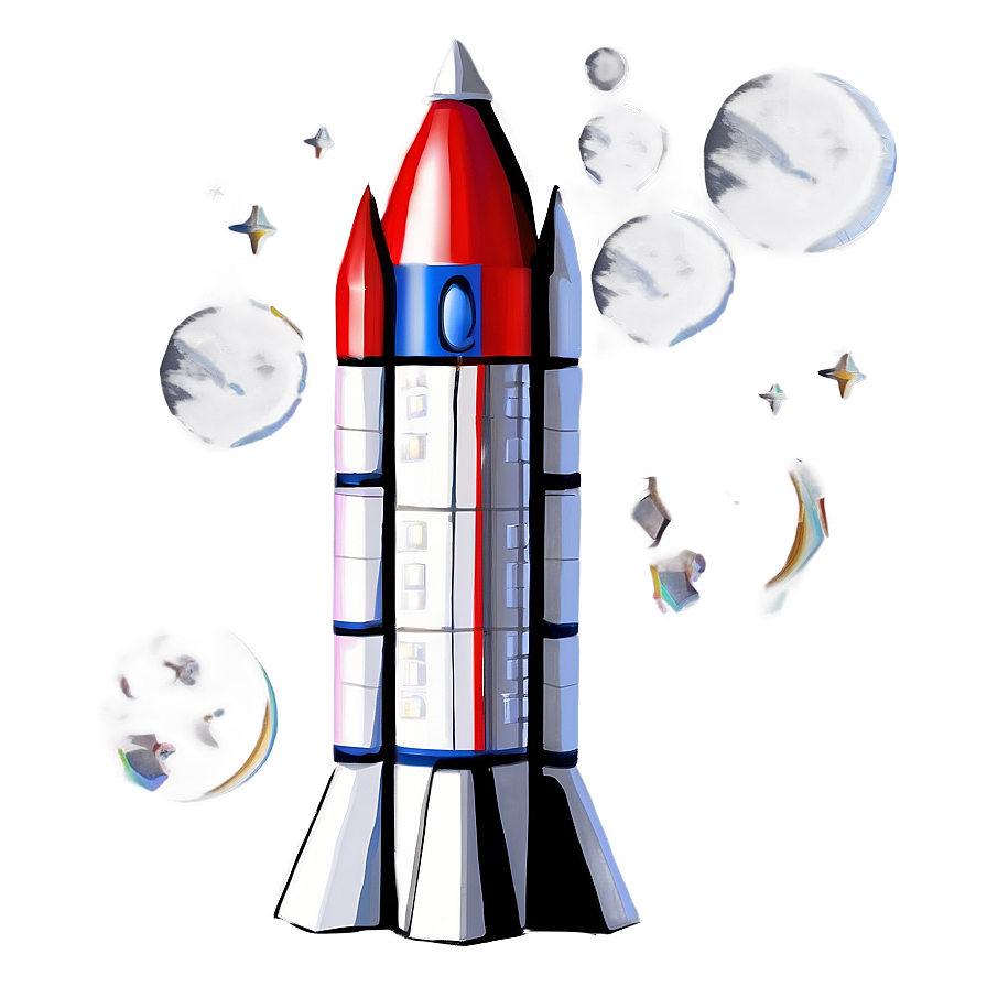 Rocket On Moon Png Sel