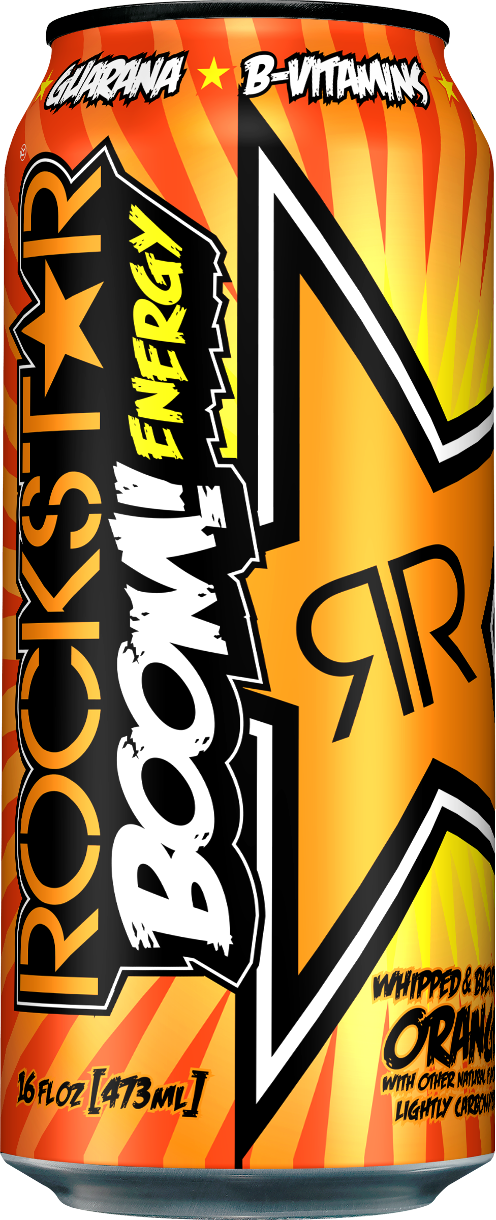 Rockstar Energy Drink Boom Whipped Orange Can