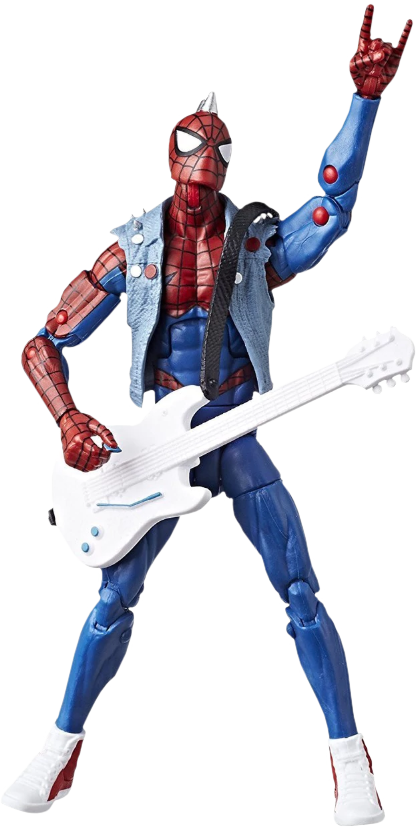 Rockstar Spiderman Figure With Guitar