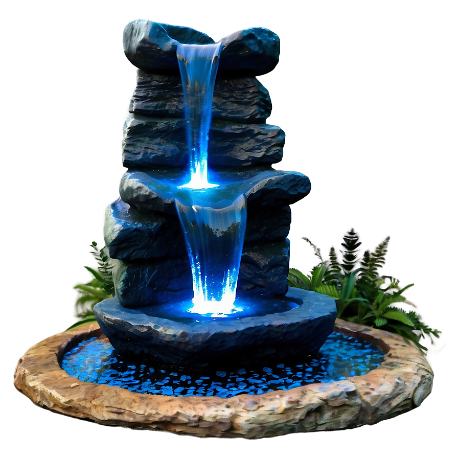 Rocky Cascade Fountain Png Exe