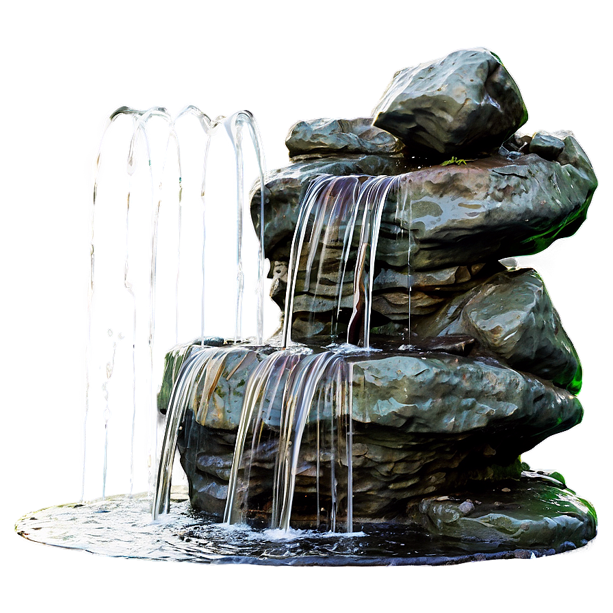 Rocky Cascade Fountain Png Rbr