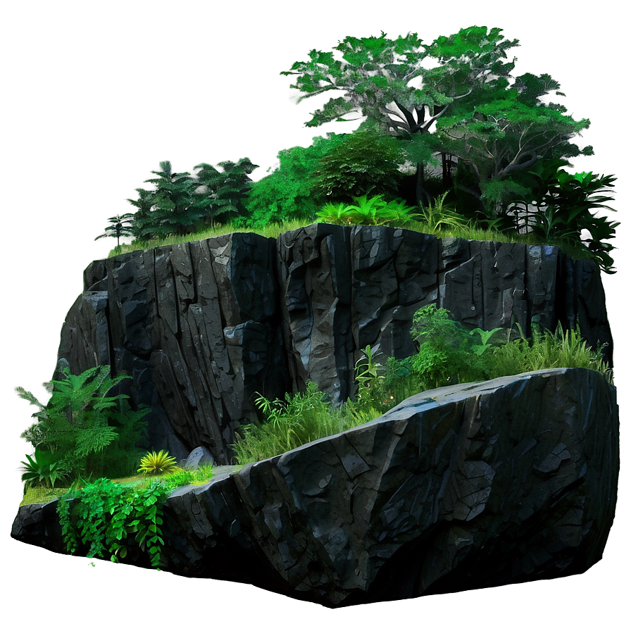 Rocky Cliff Woods Png 06242024