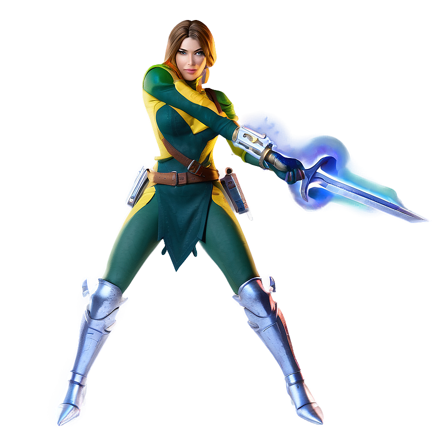 Rogue In Battle Pose Png 06242024