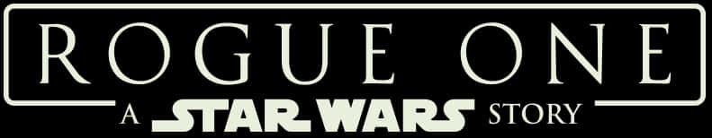 Rogue One A Star Wars Story Logo