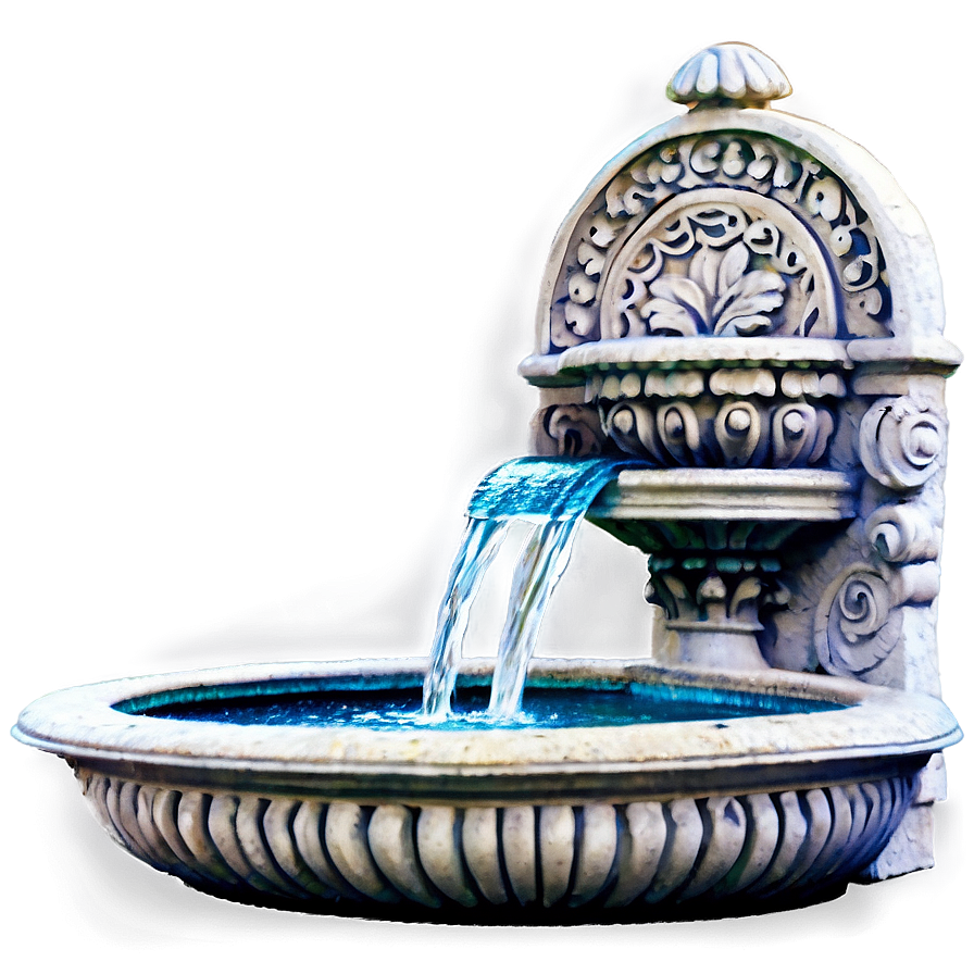 Roman Garden Fountain Png 06122024