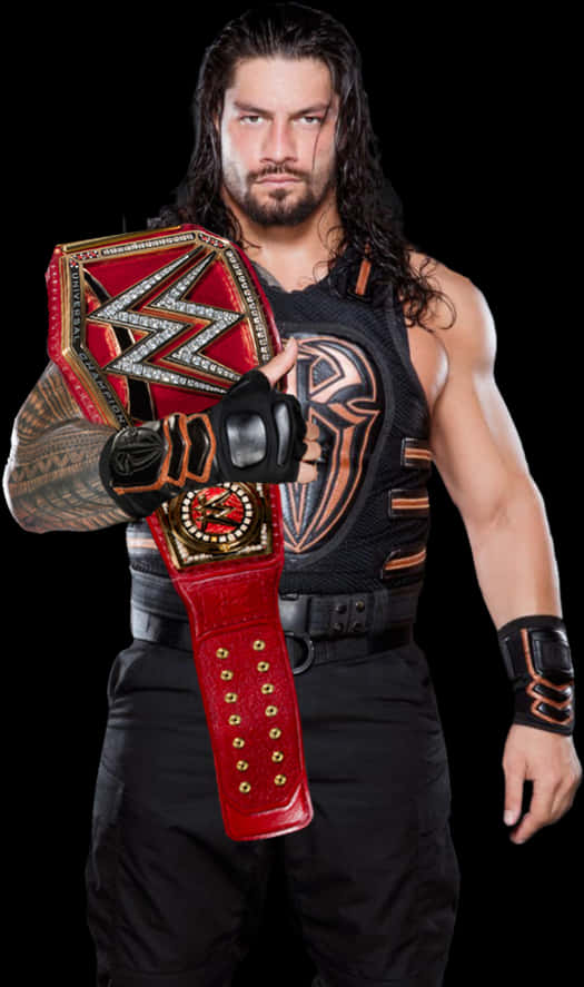 Roman Reigns W W E Champion Portrait