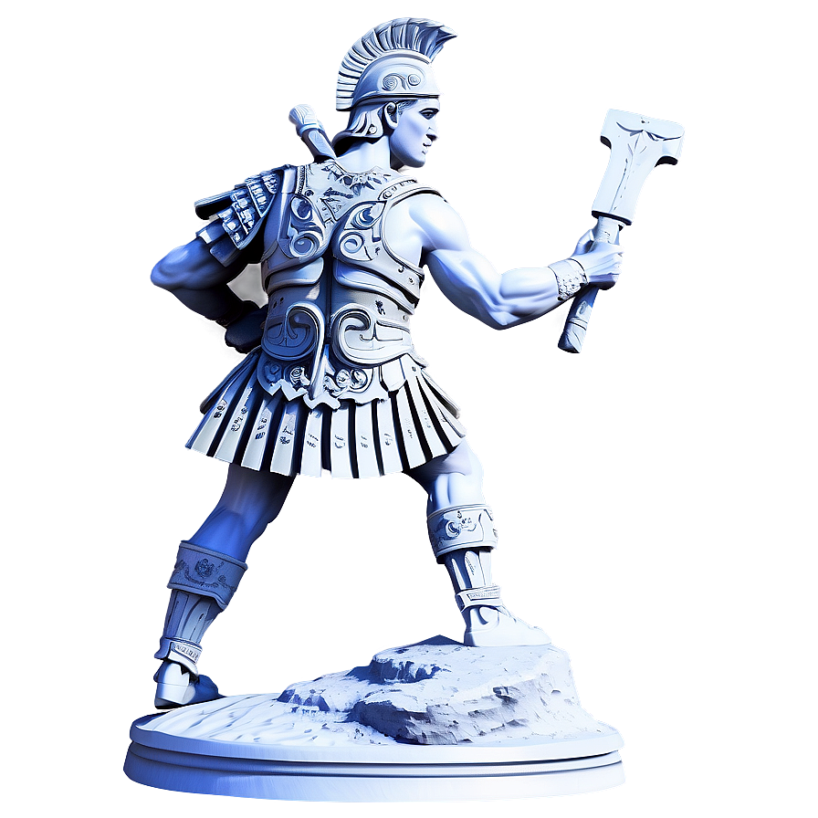 Roman Warrior Sculpture Png 42