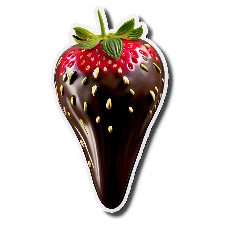 Romantic Chocolate Covered Strawberry Png Vrr