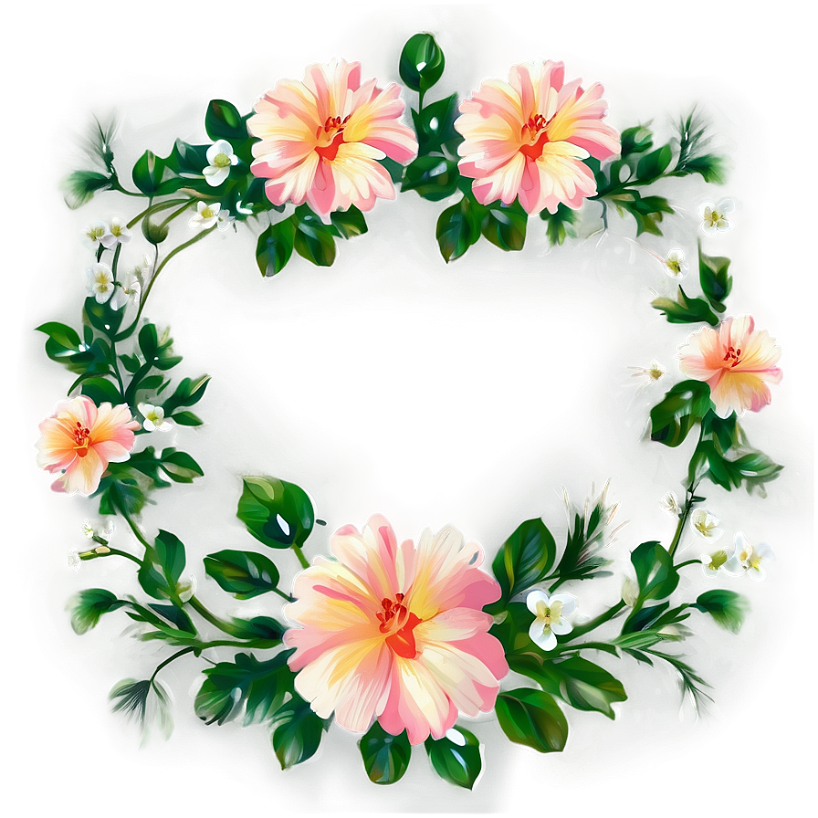 Romantic Floral Pattern Png 5