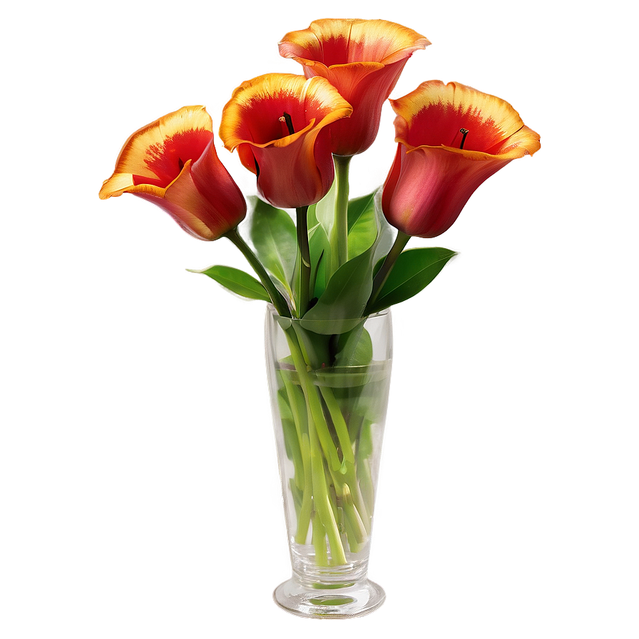 Romantic Flowers In Vase Png Efd53