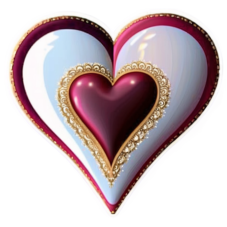 Romantic Heart Clipart Set Png Gaw84