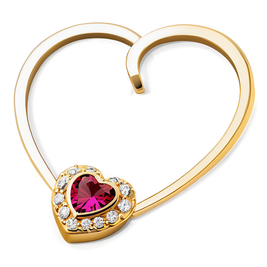 Romantic Heart Jewelry Png 87