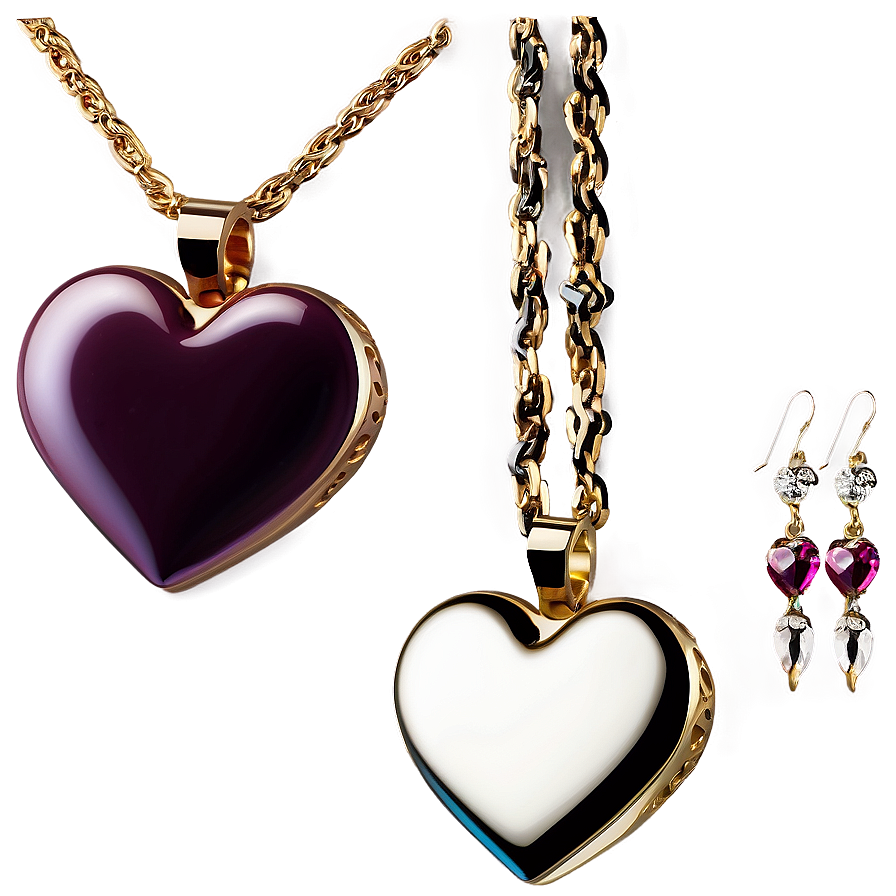 Romantic Heart Jewelry Png Jux