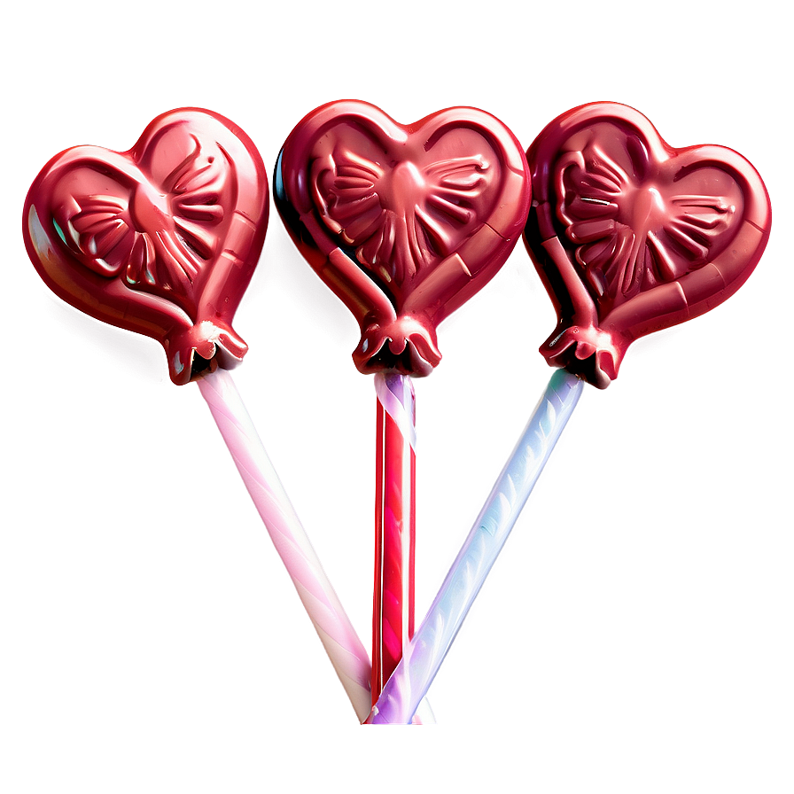 Romantic Heart Lollipop Png Crq