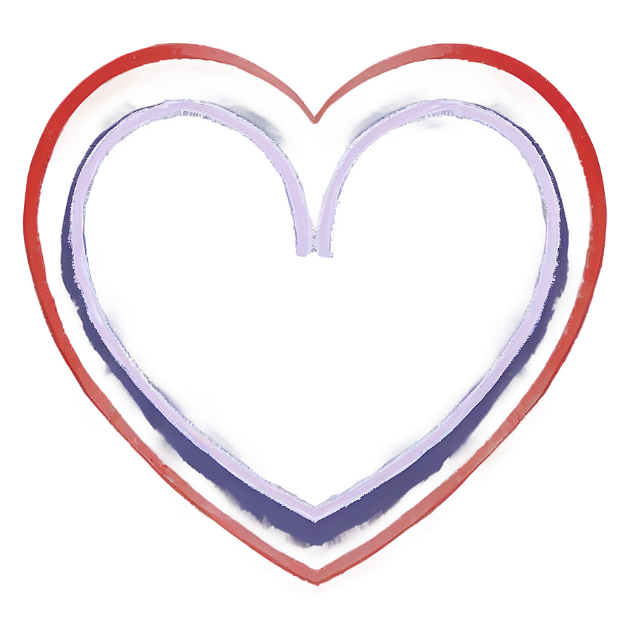 Romantic Heart Outline Png 05252024