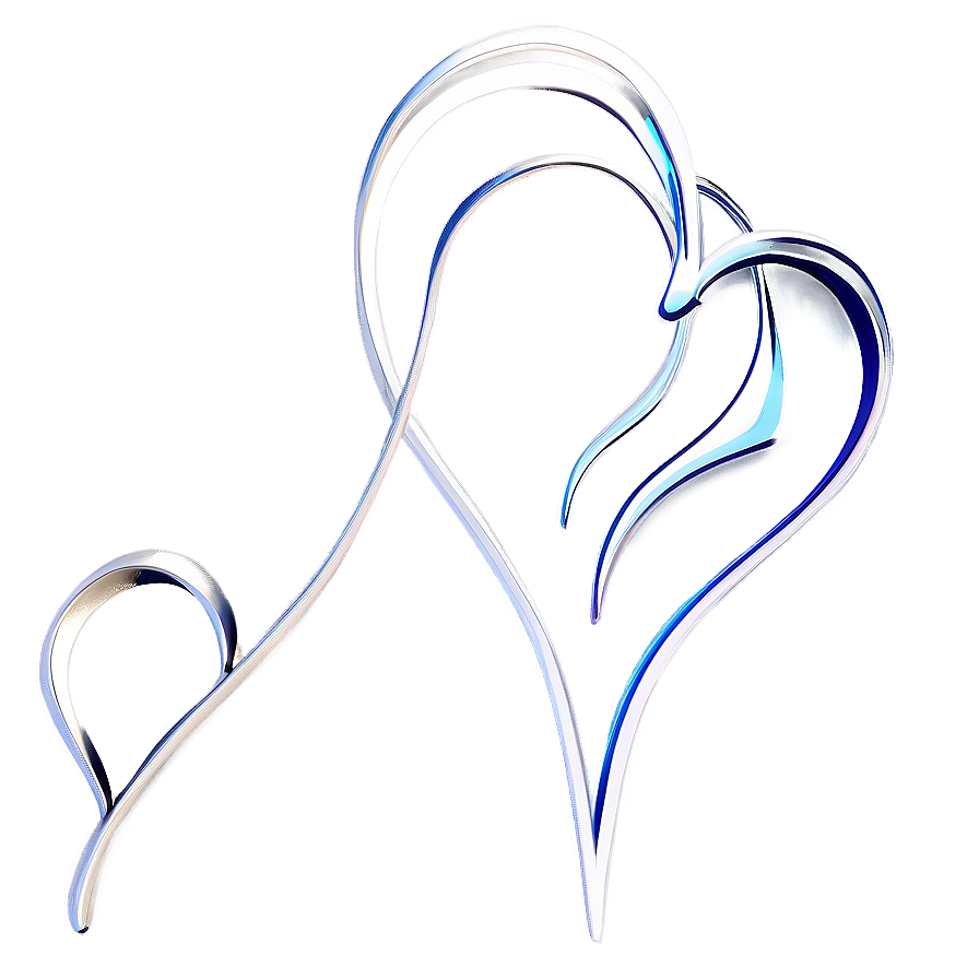 Romantic Heart Outline Png 19