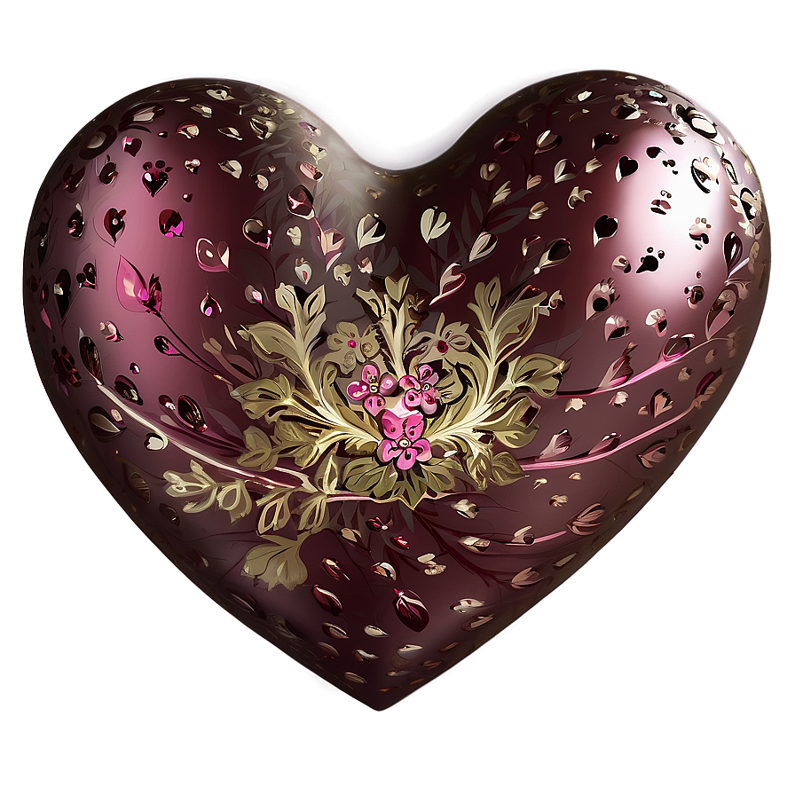 Romantic Heart Png 05232024