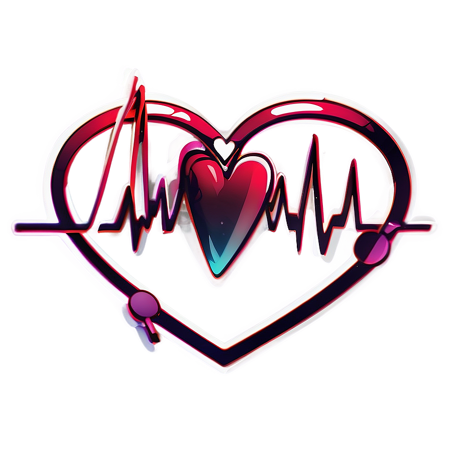 Romantic Heartbeat Illustration Png Gng70